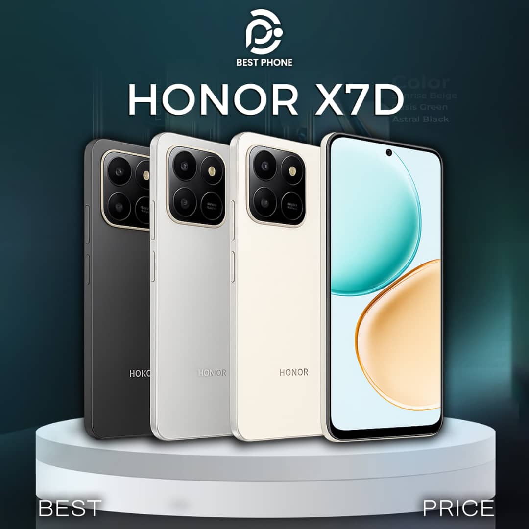 🔥HONOR X7d 🔥  لو داير جهاز عملي، بطارية تعيش معاك اليوم كلو، وتحمل استخدامك التقيل 👌 HONOR X7d