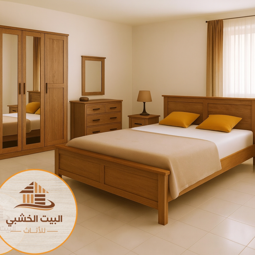 غرفه نوم خشبيه دولاب 4 ضلف